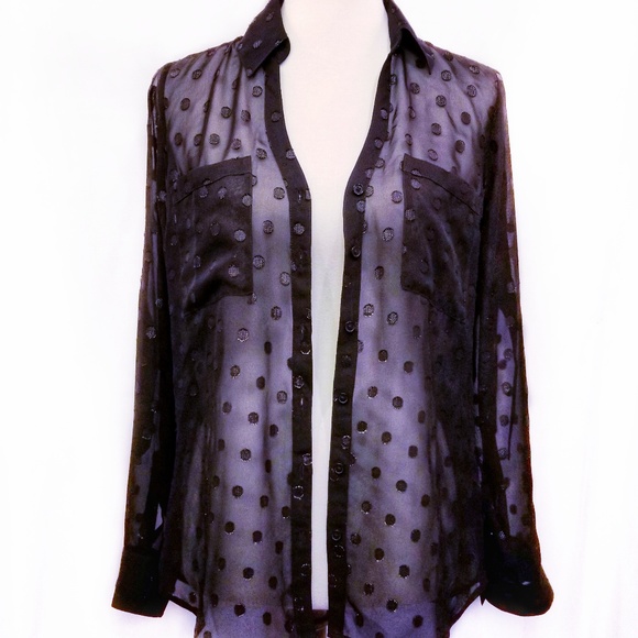 Express Tops - EXPRESS Portofino Slim Fit Blouse